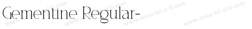 Gementine Regular字体转换